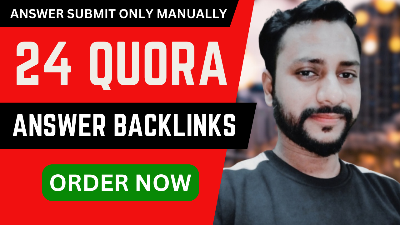 Targeted Website Traffic 24 High Quality Quora Answer Backlinks
