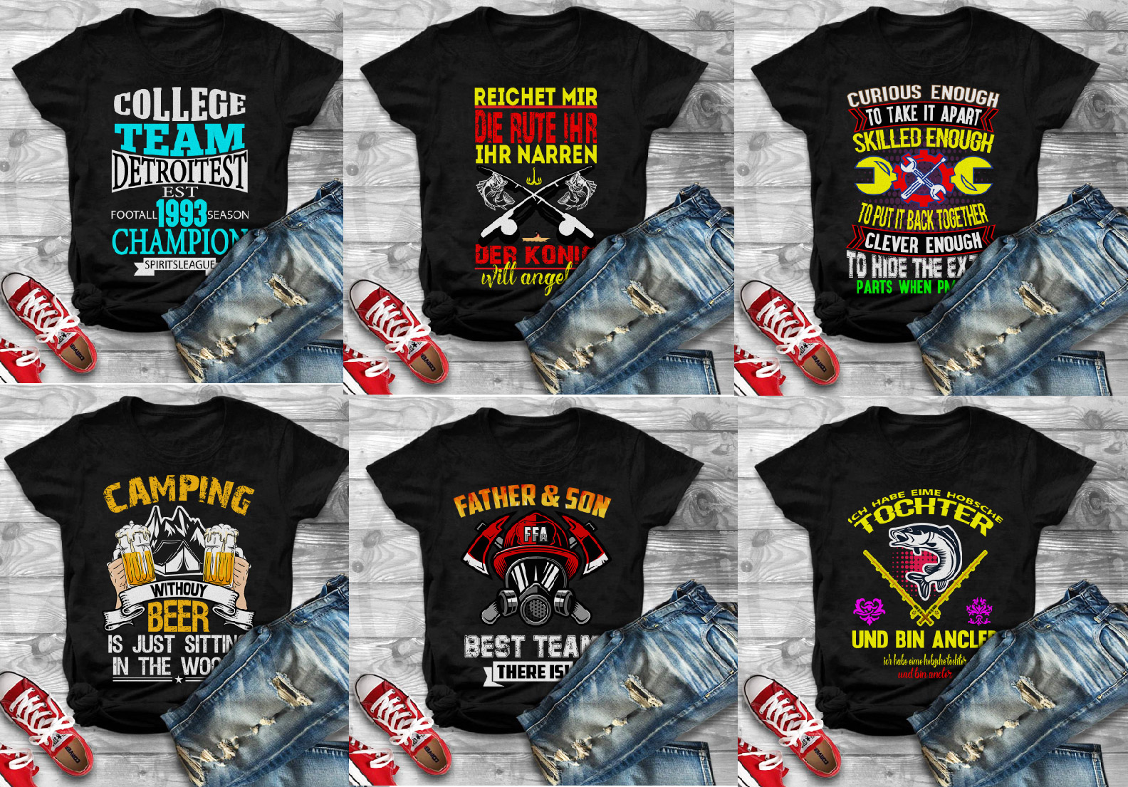 I will create an eye catching custom t shirt design