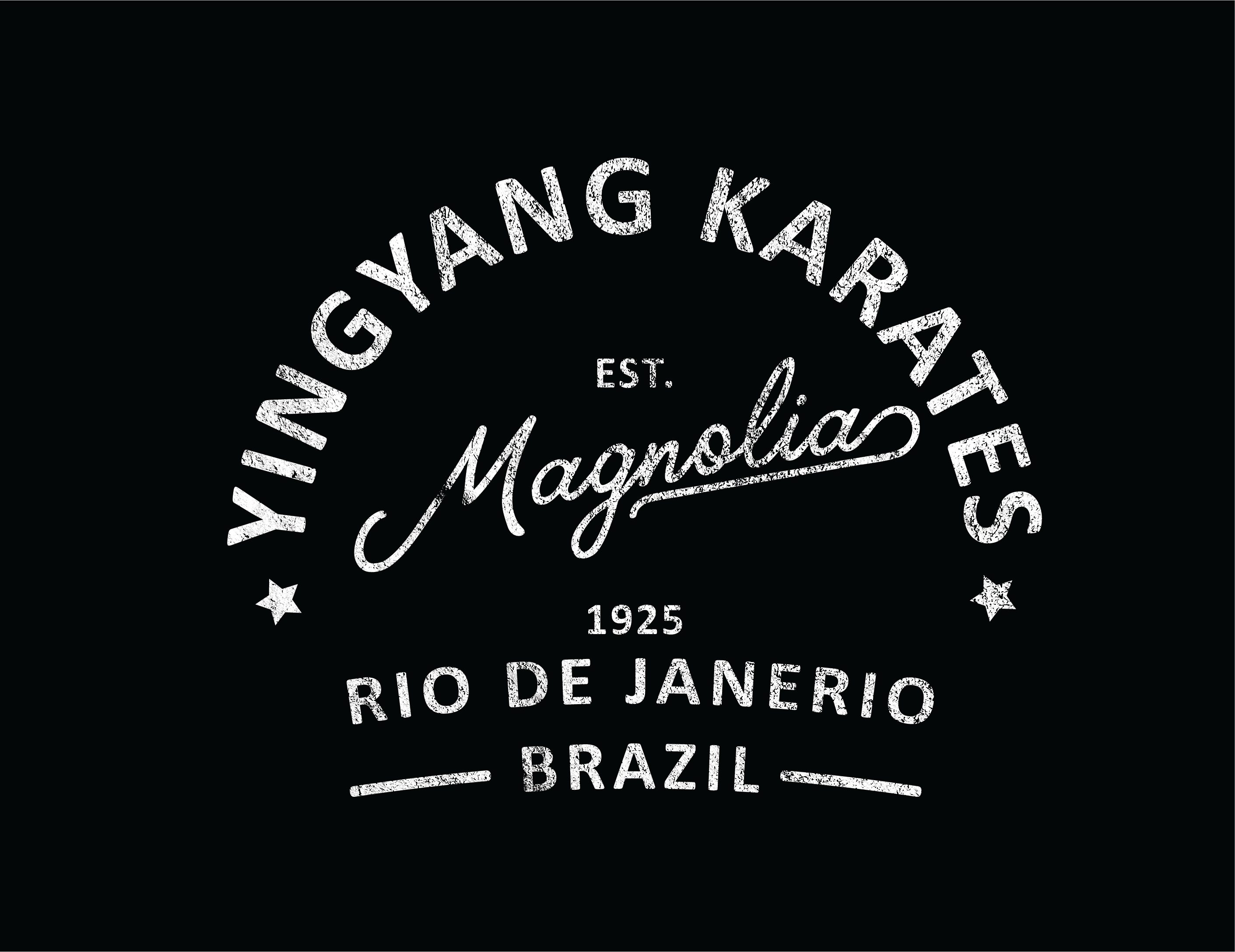 Distressed logo design with mock-up placement 