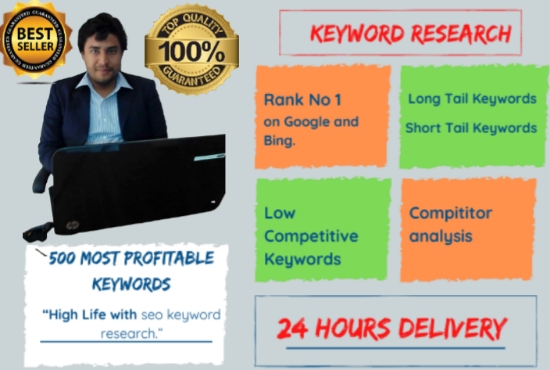 I will provide 100 best seo keyword research within 24 hours