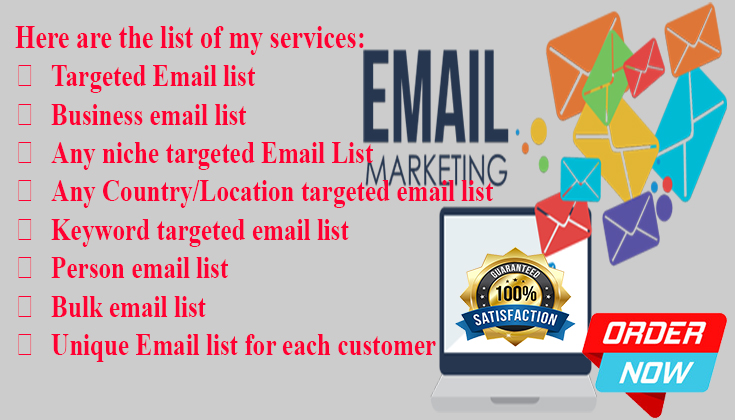 I will do niche base email marketing for your busines...