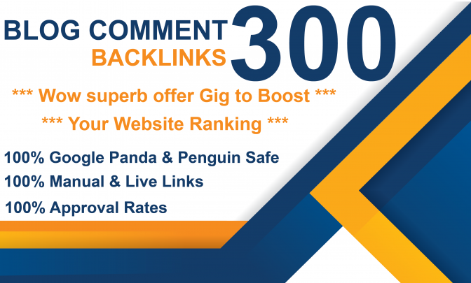 300 Blog Comments Backlinks DA 50 Plus