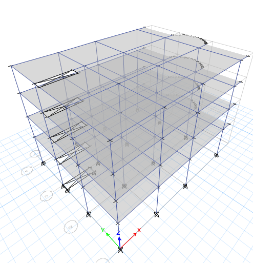 analysis and design of multistorey building using etabs software. it provides efficient structure.