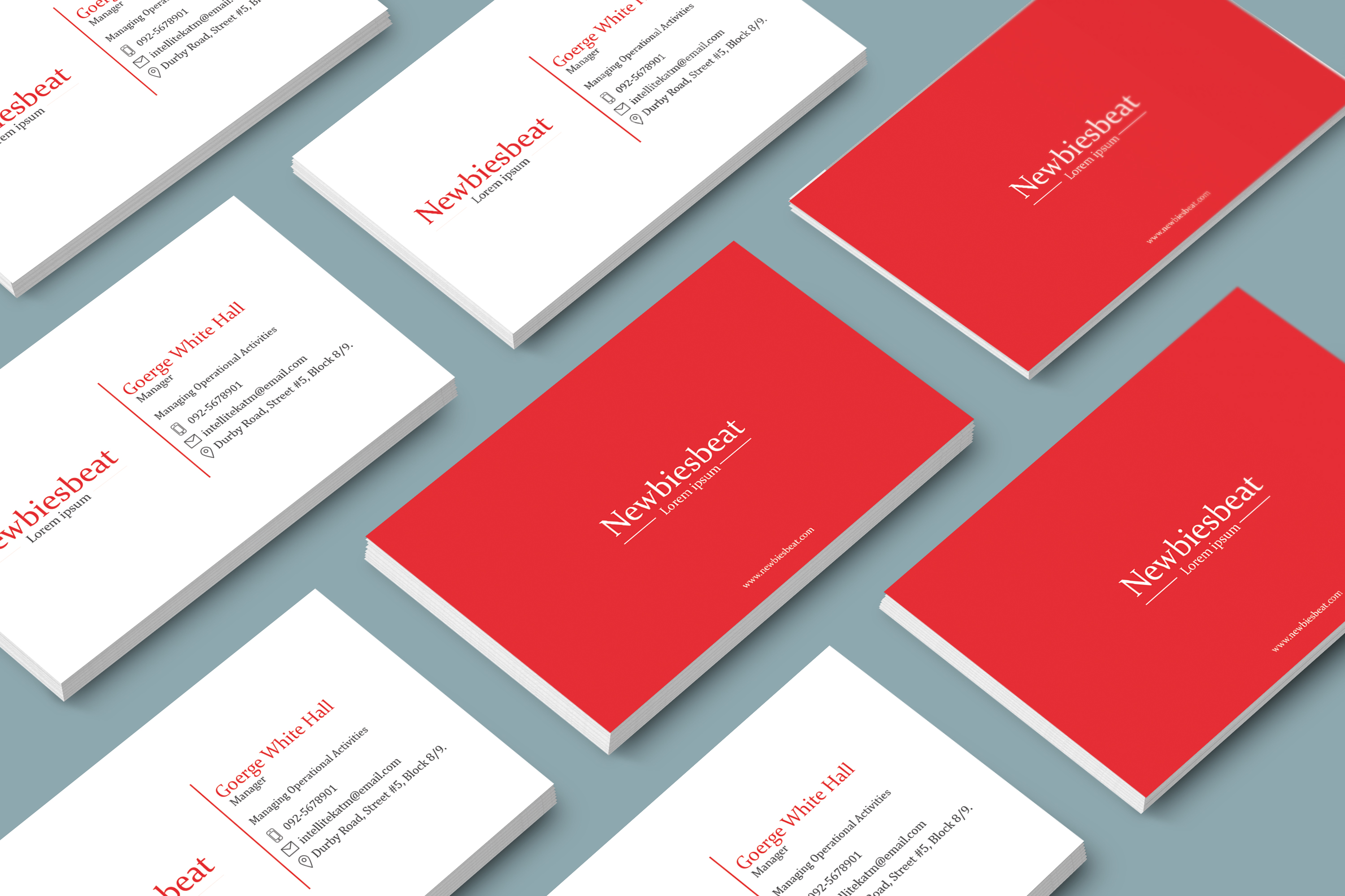 Designing a unique, stylish, minimalist and professional Business Card 
