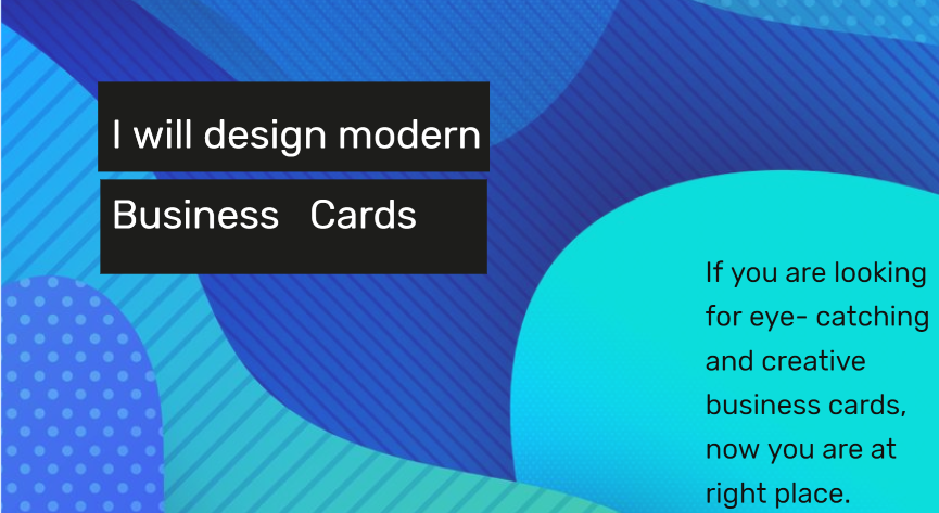 I will create unique business cards
