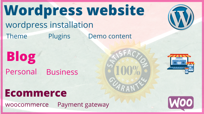 I will Create Wordpress website, Blog or E-commerce website 