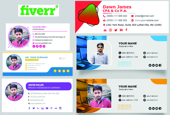 I will design a email signature for outlook, gmail etc with clickable HTML responsive and template