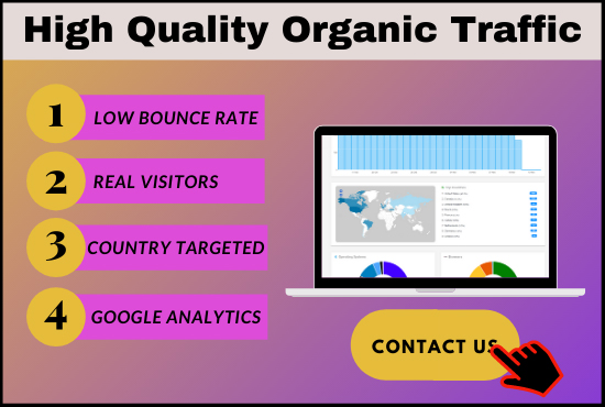 I will give high quality 20000 organic web traffic us...