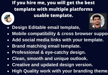 I Will design professional responsive HTML Email Template