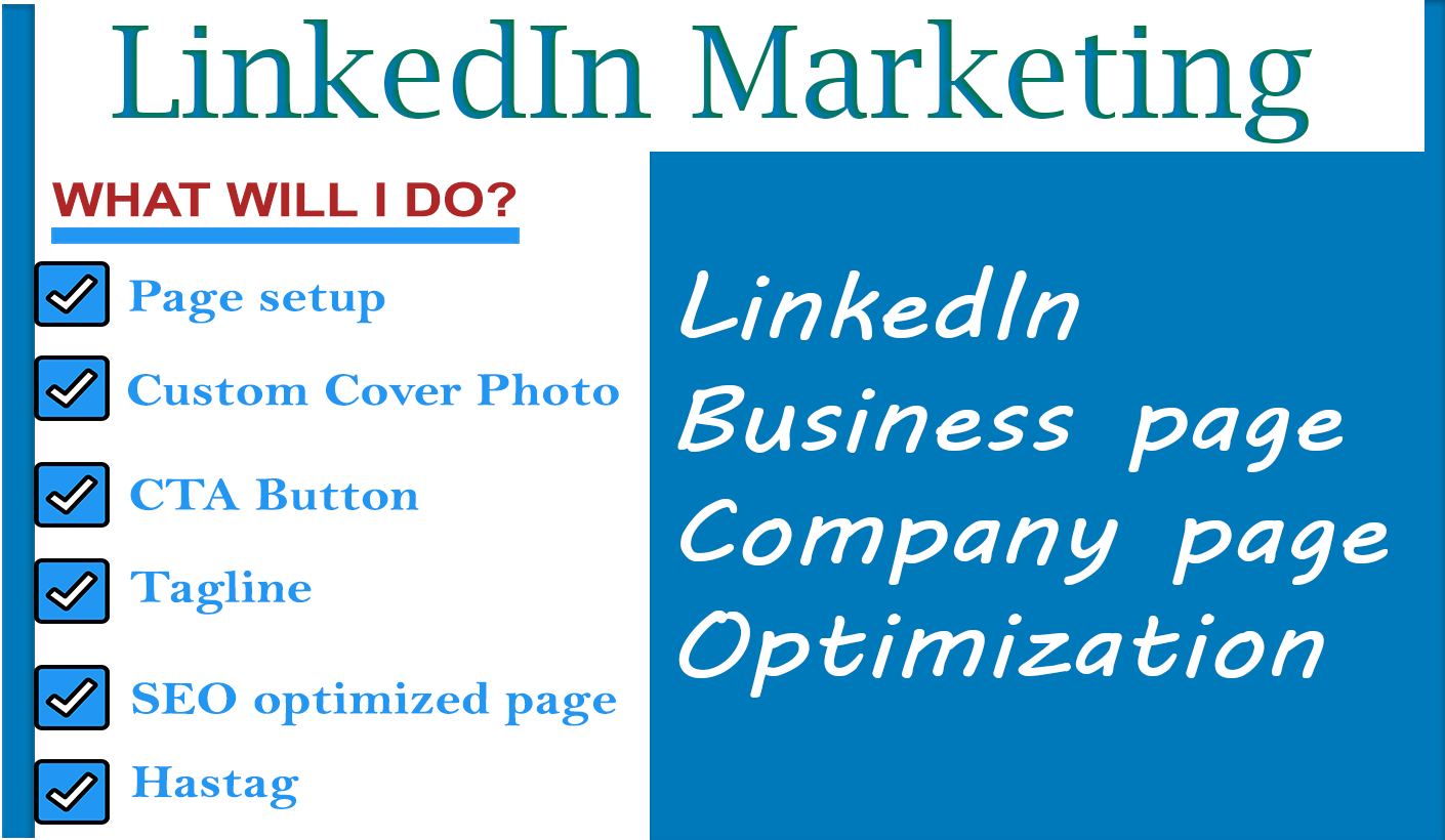 I will Create LinkedIn Business page and Company Page...