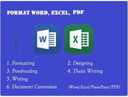 I will make word and excel formatting data sheet