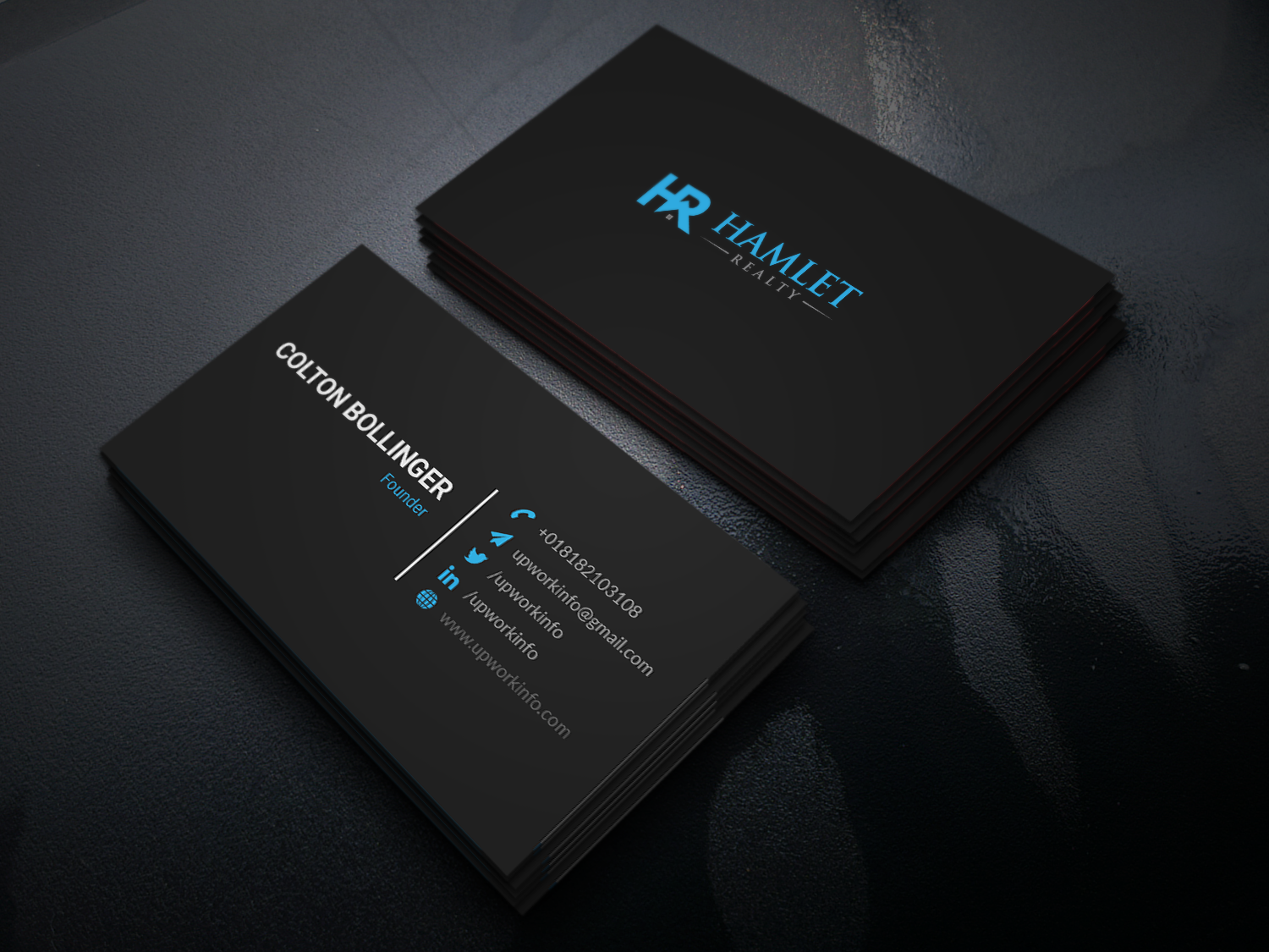 I will create minimal luxury business card design