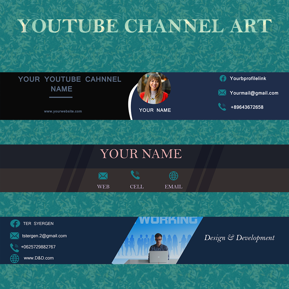 I will design professional youtube banner design 