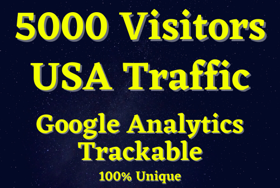 I will give you 5,000 high quality USA organic traffic