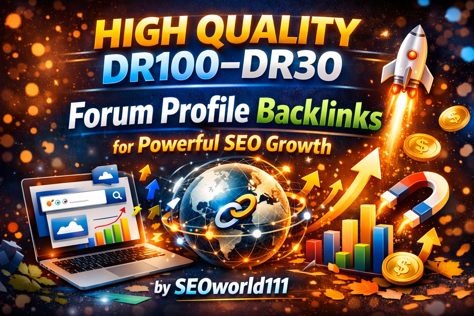 High Quality 300 DR100-DR30 Forum Profile Backlinks f...