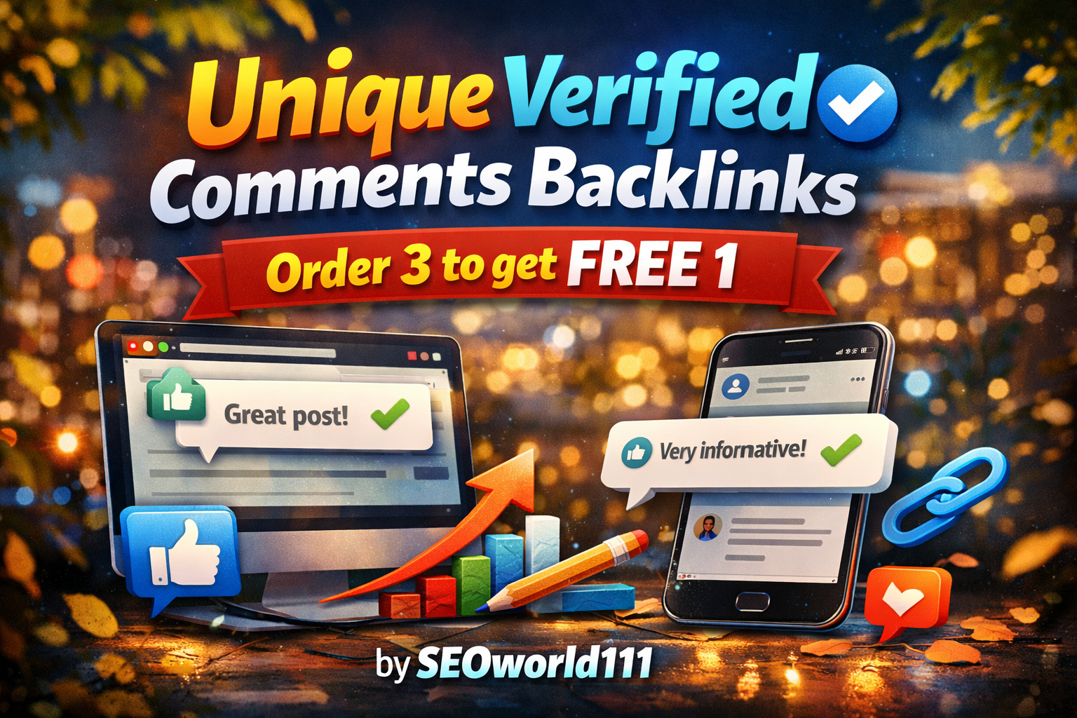 Unique 10,000 Verified Comments Backlinks - Order 3 t...