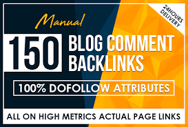I will do 150 blog comment backlink dofollow high DA PA low spam score munual Backlink
