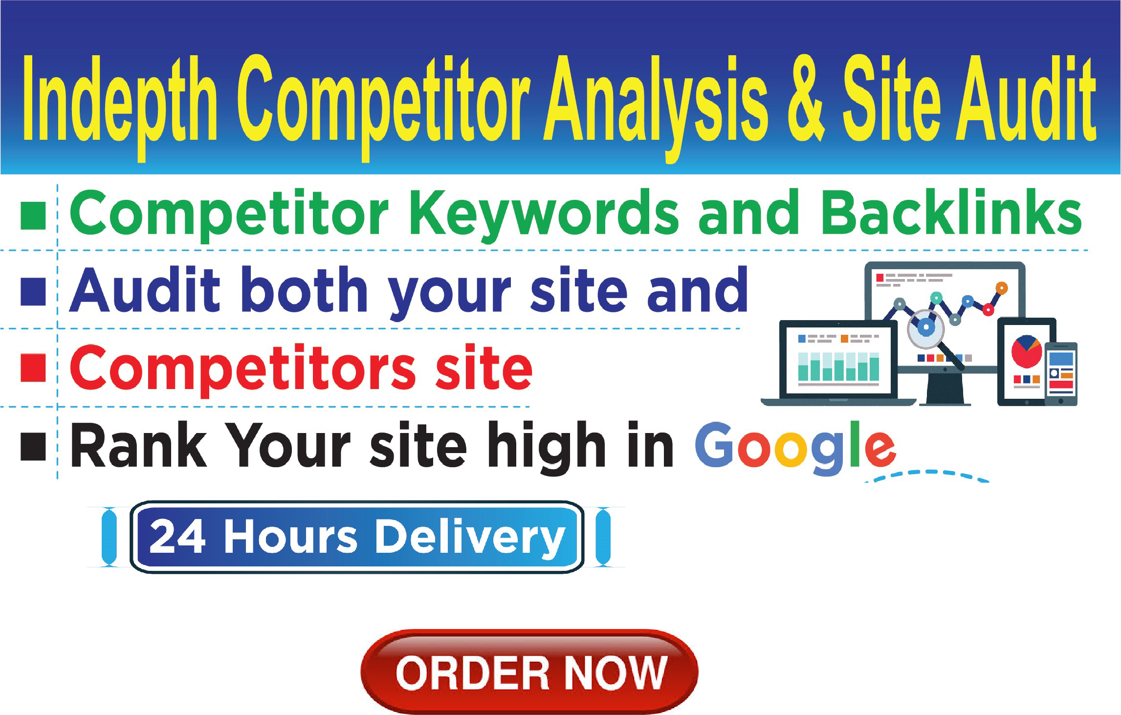 I will do indepth competitor analysis for you