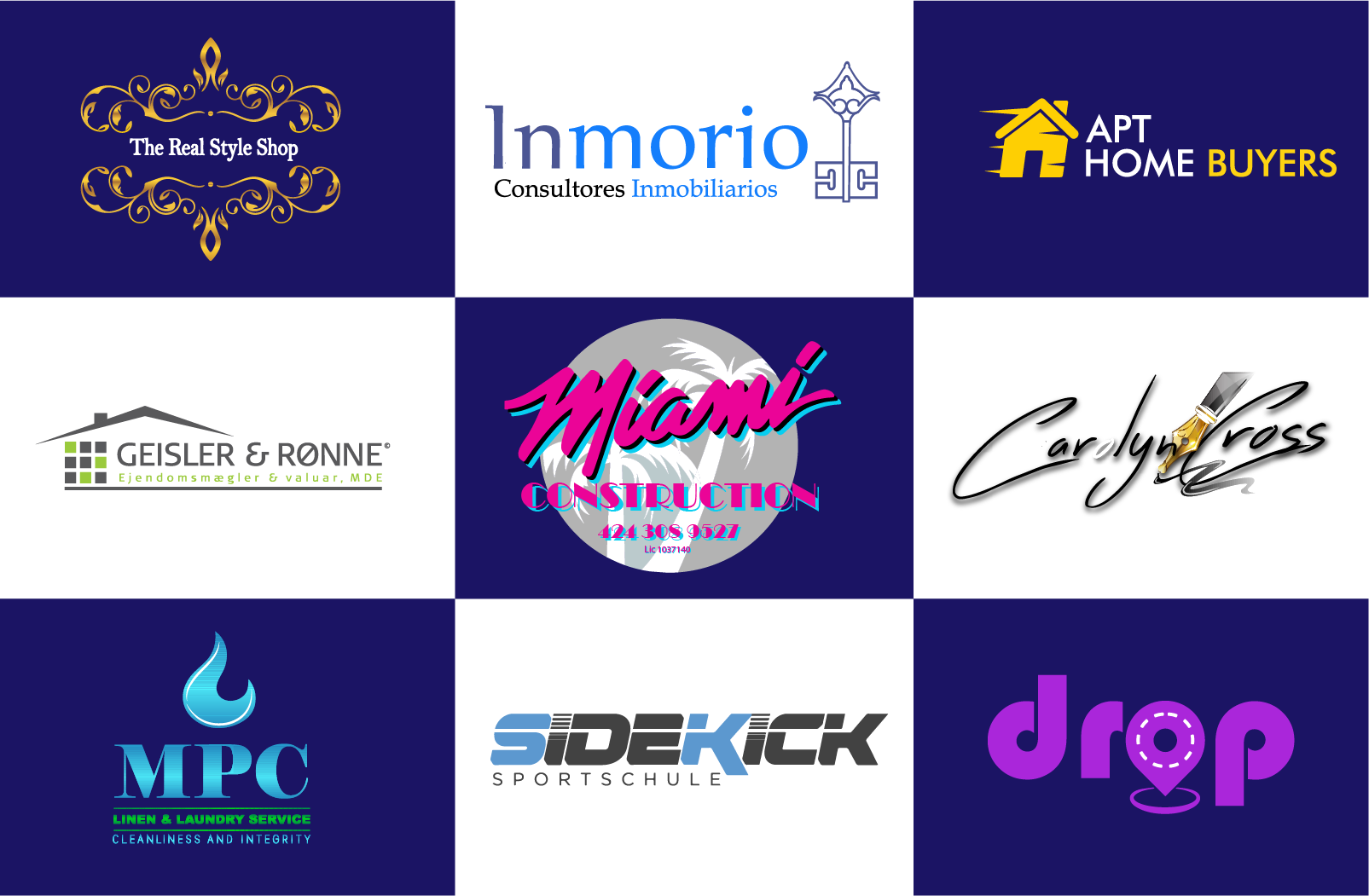 I will design modern minimalist professional business logo