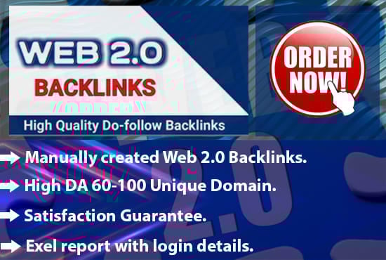 I will do web 2 0 backlinks manually