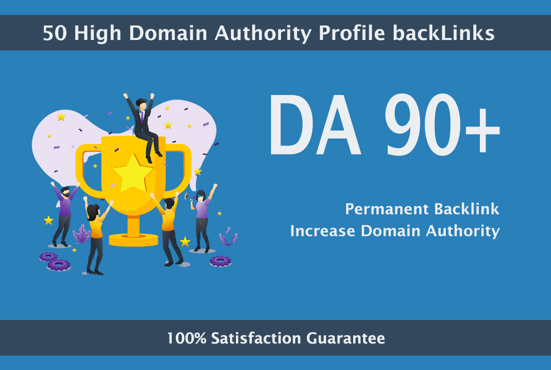 I will create 50 high da profile backlinks manually for SEO ranking