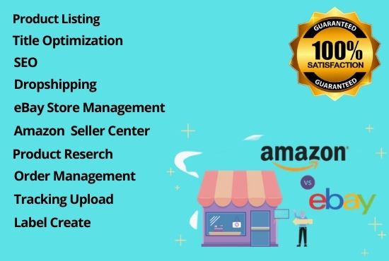 15 listing product ebay or amazon and dropship from the source