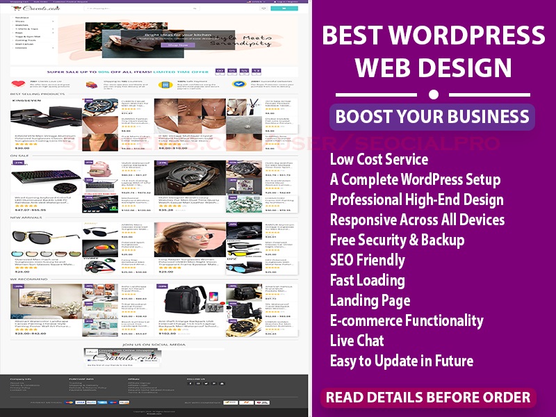 I can design professional and responsive wordpress website