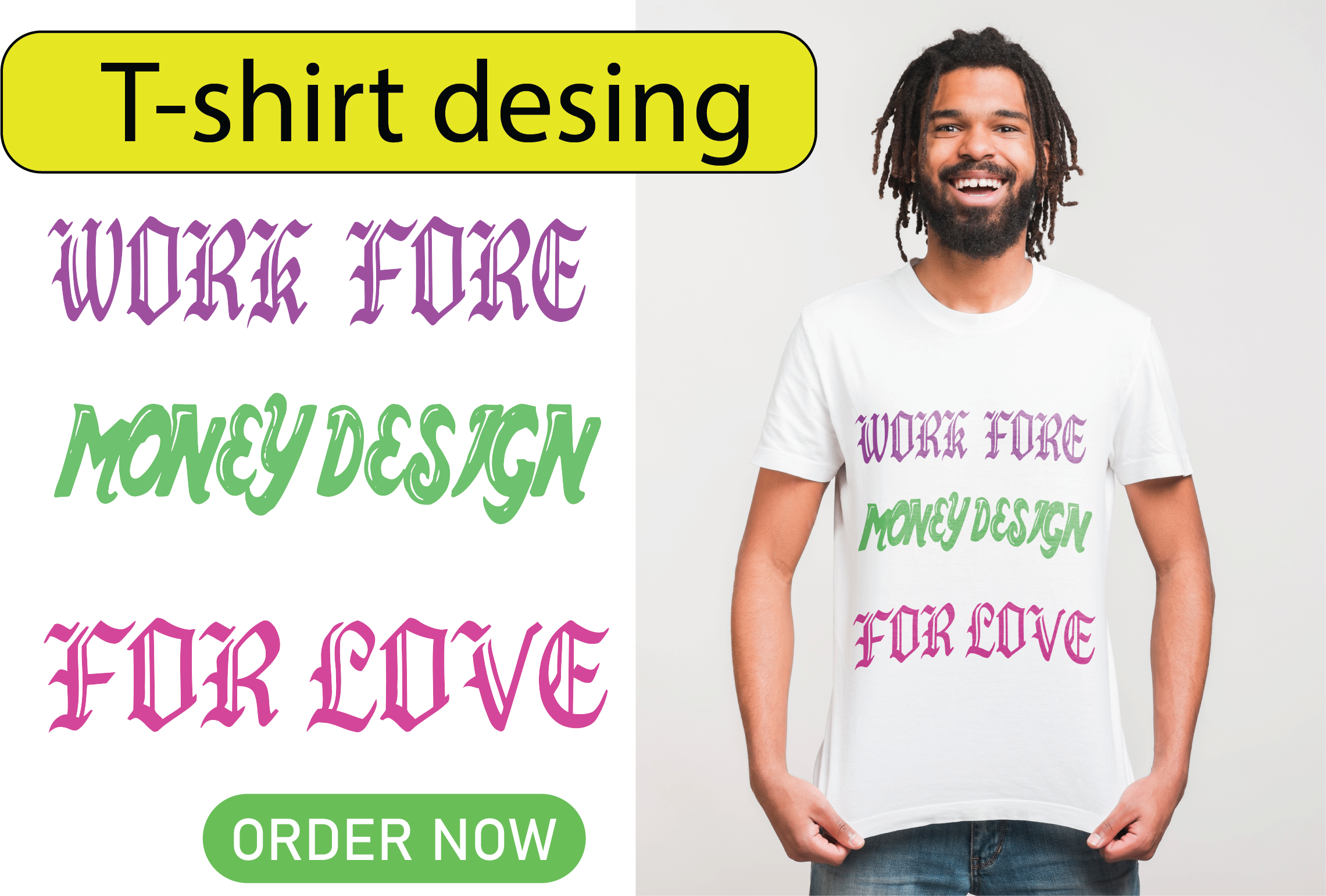 I will Create AMAZING Typography T-shirt Design in 3 hours.