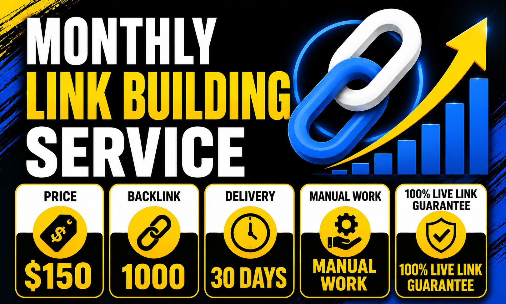 Monthly Link Building Service with 1000 Manual Backlinks
