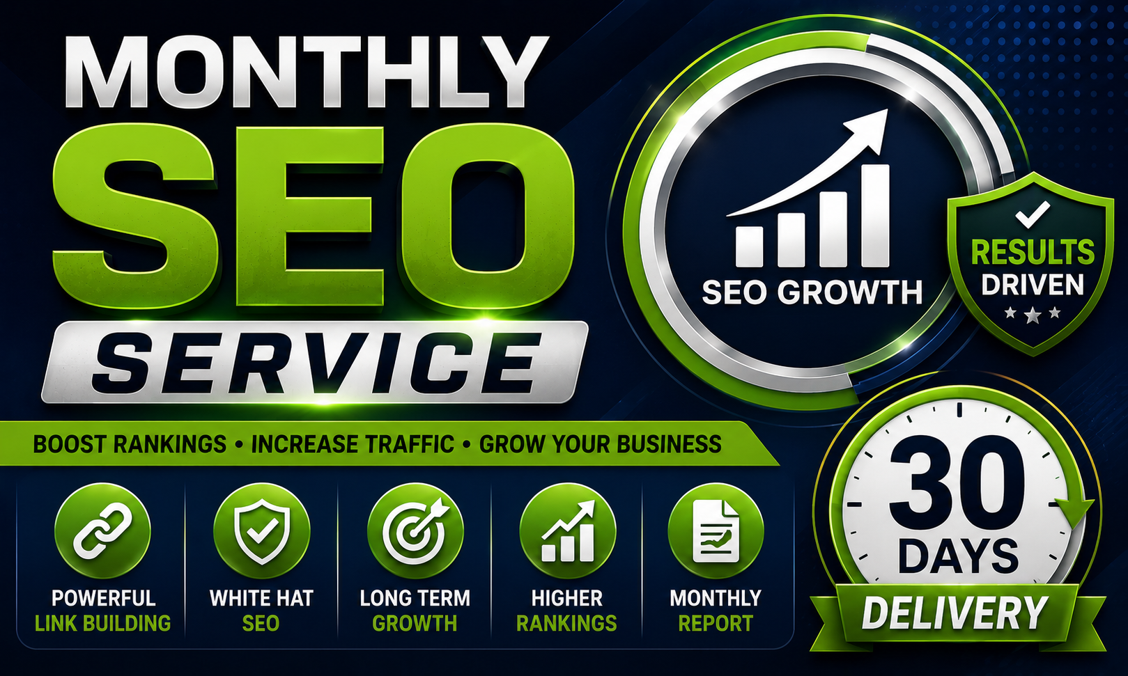 Monthly SEO Service for Organic Traffic Growth