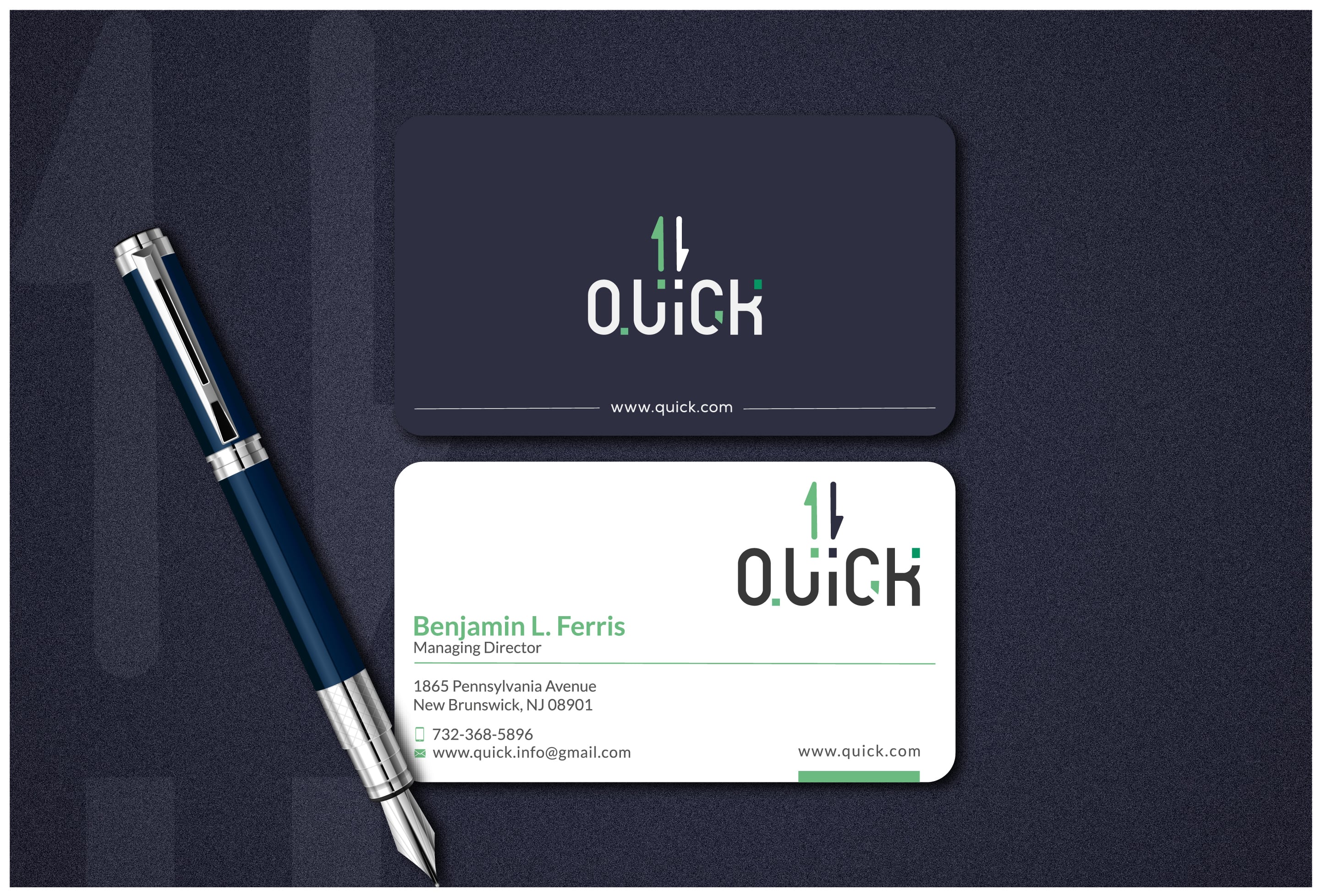 I will do minimalist business card design