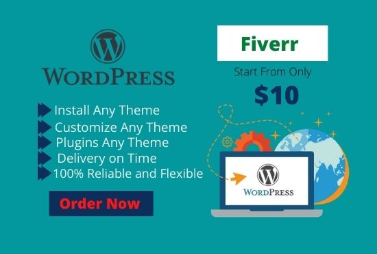 I will do wordpress theme,plugins installation and customization