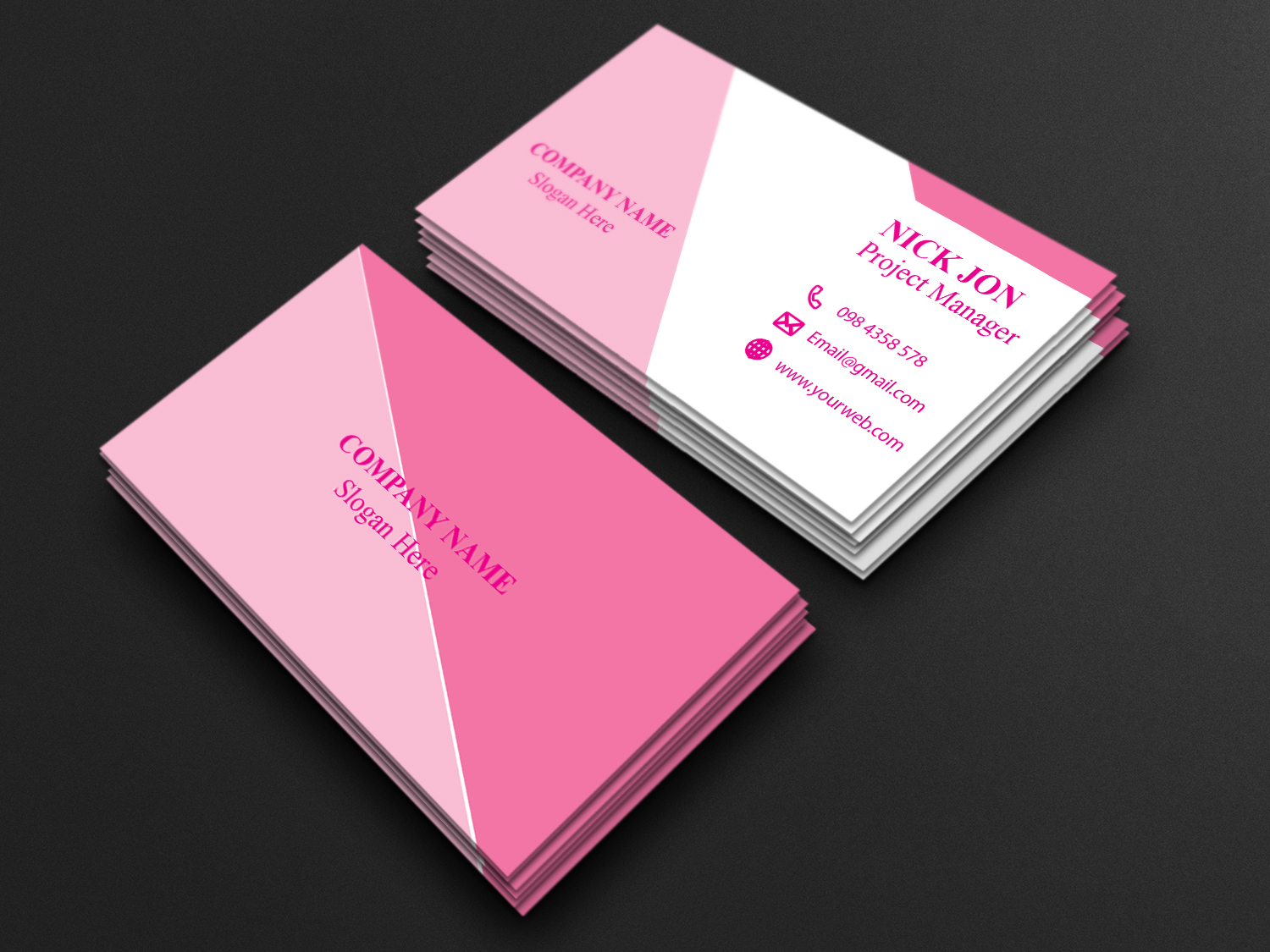 I will provide you professional visiting card within 2 days