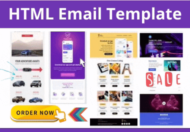 I will design a professional HTML email template or n...