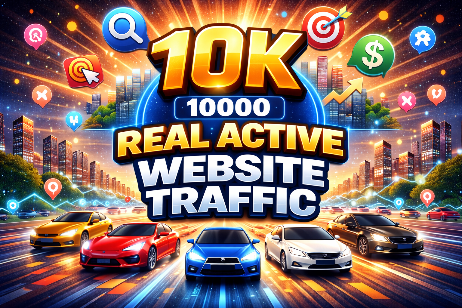 10000 Real Active Website Traffic for your Website