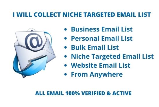 I will collect niche targated email list