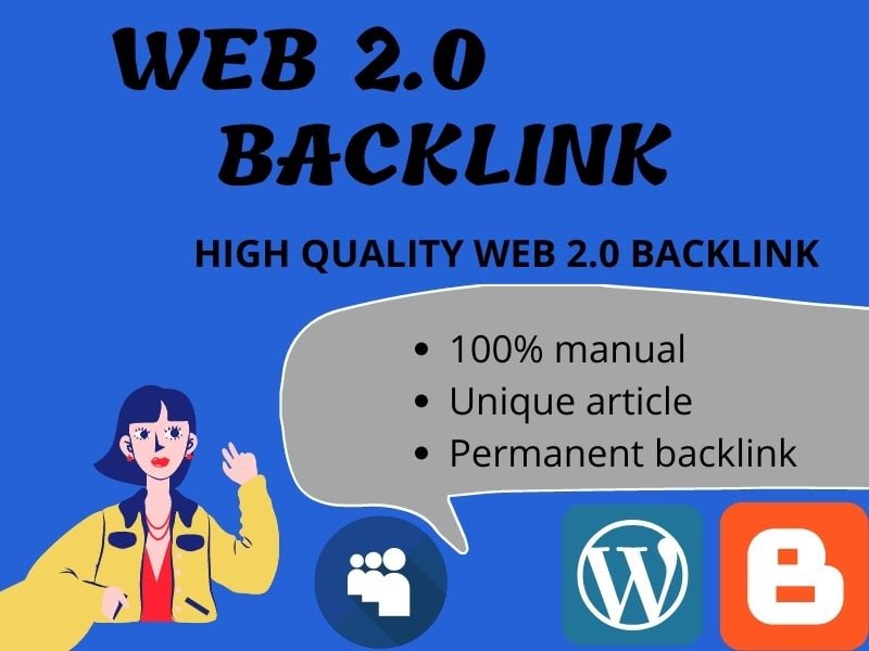 I will create 10 high quality web 2 0 backlinks For R...