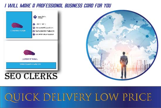 I will make professional and unique business card for you 