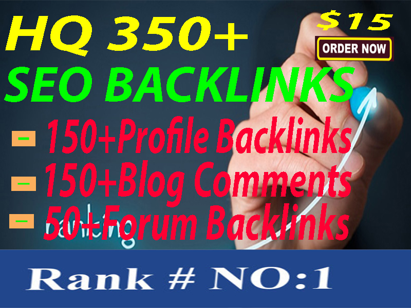 I will do Manually HQ 350+ SEO Backlinks