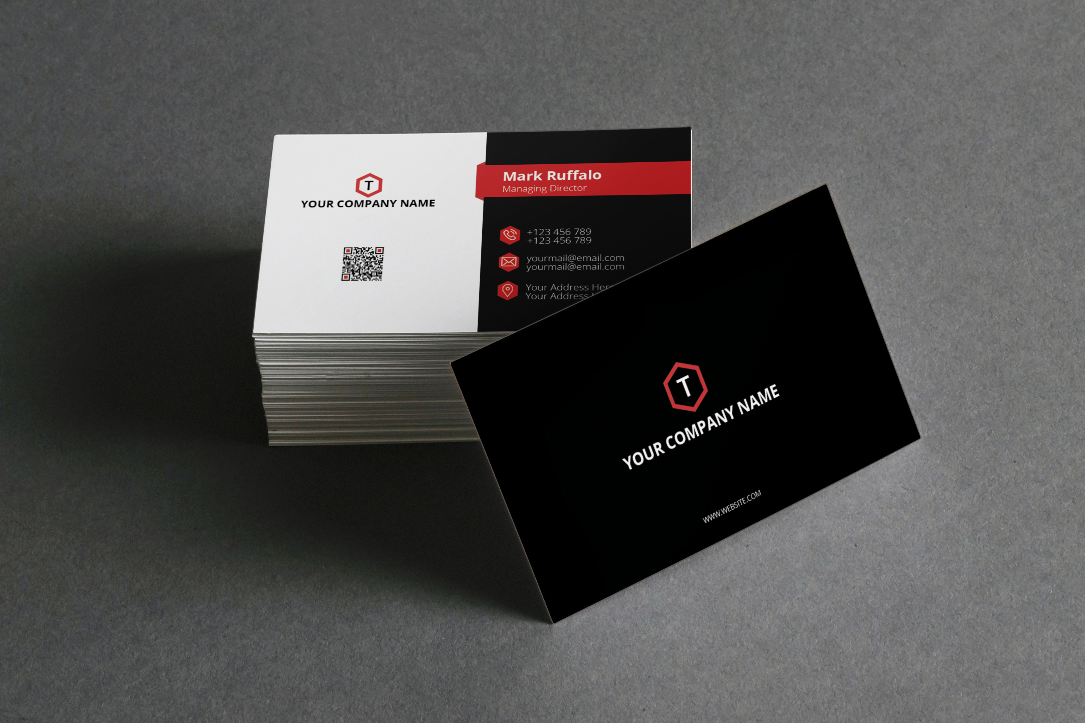 I will do professional modern business card design
