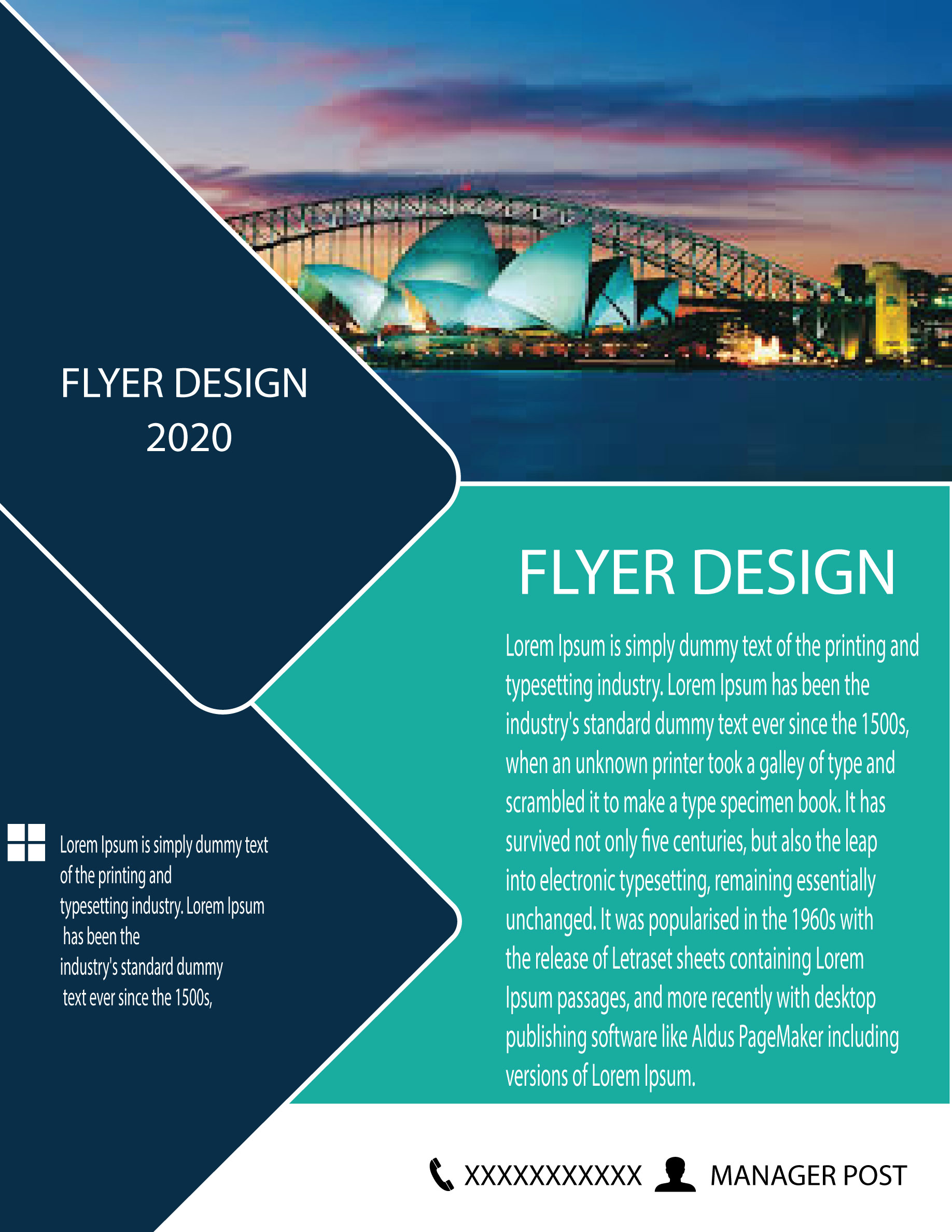 design a professional flyer, brochure or poster