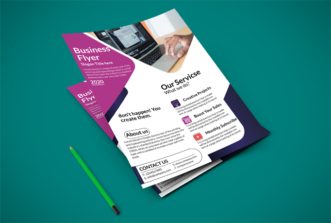 I will do a Professional Flyer, Leaflet, Brochure r...