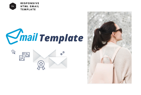 Design an awesome responsive HTML email template for ...