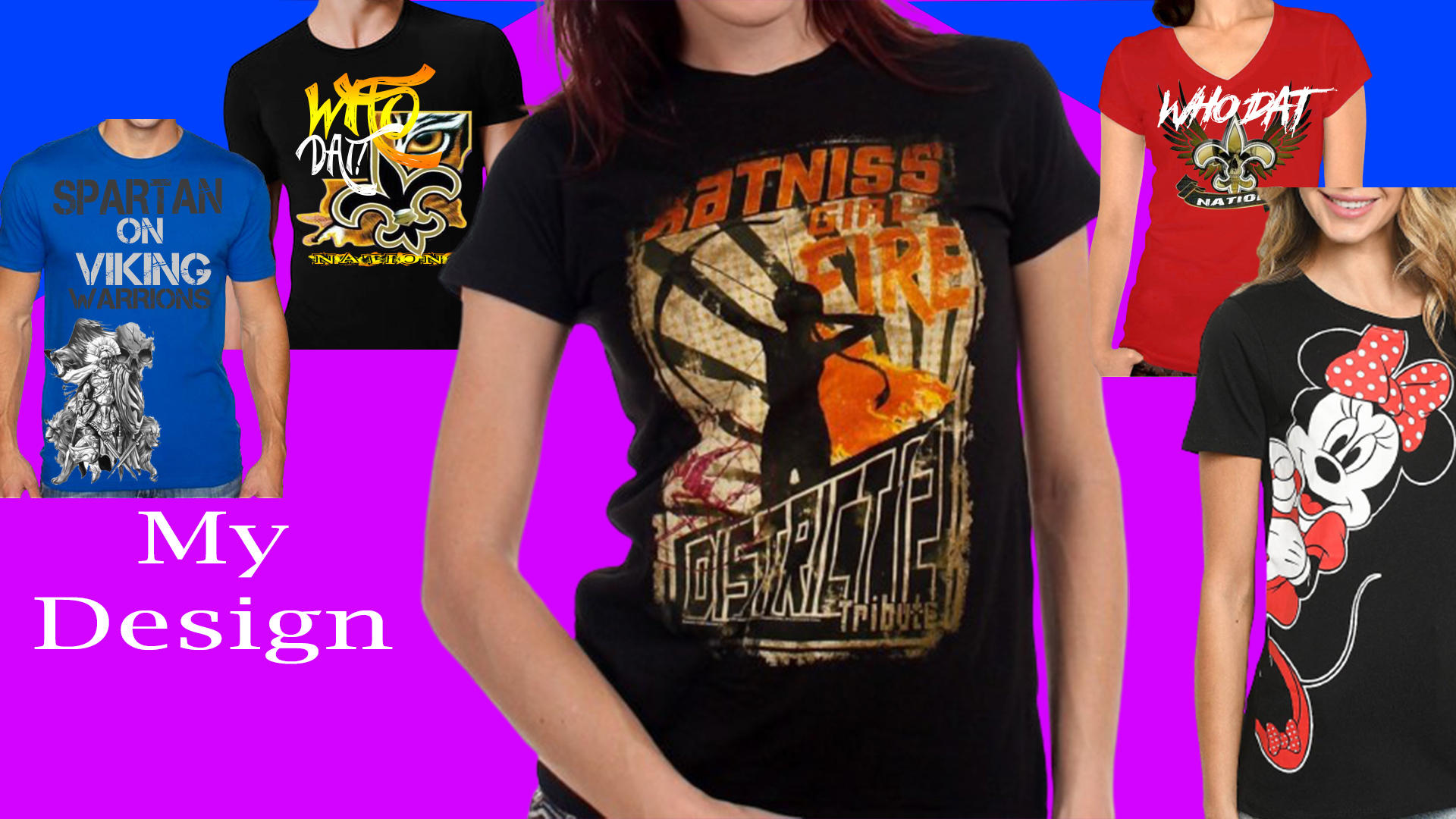  I will design unique customized t-shirt for any type of business