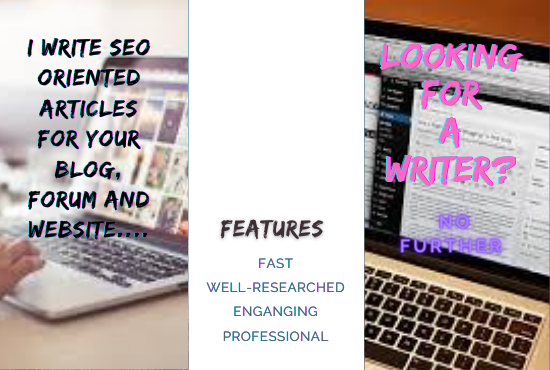 I will write SEO optimized articles for you