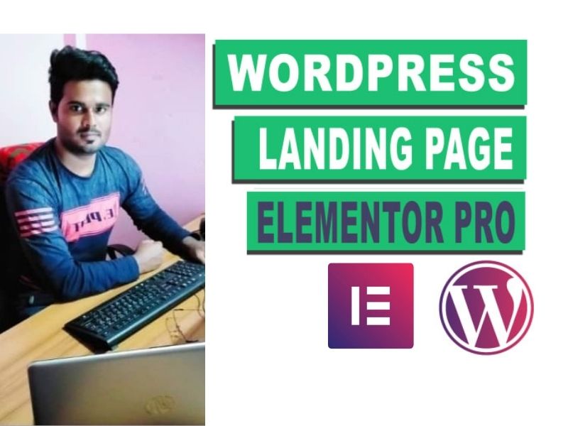 I will create a modern WordPress landing page, WordPress squeeze page, elementor landing page
