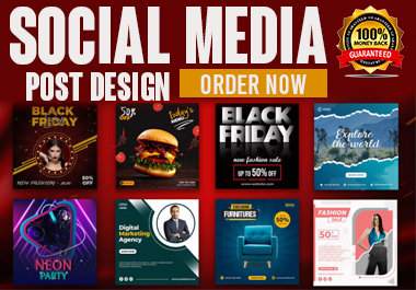 I will designs Instagram ,Facebook ,Social media posts and YouTube thumbnails