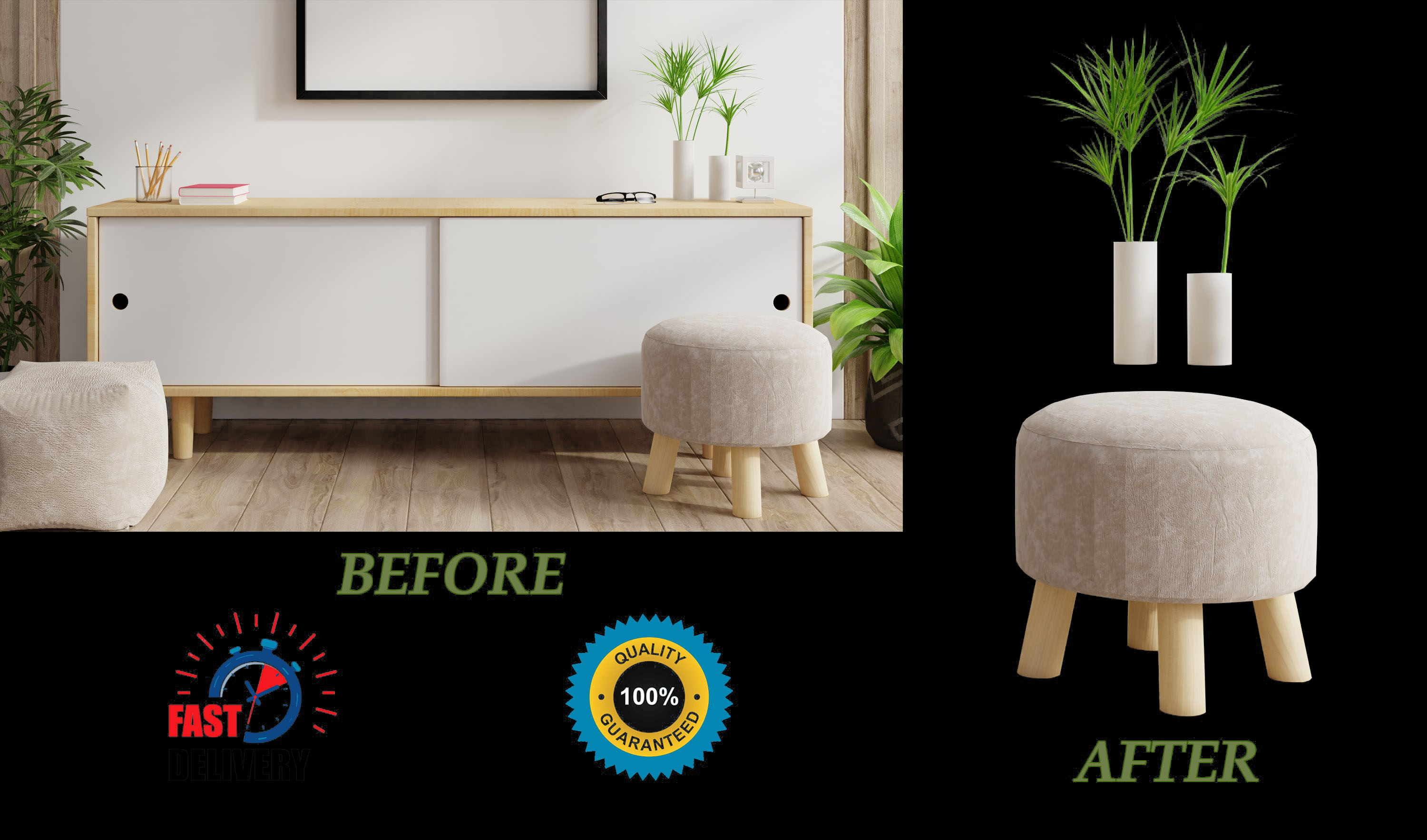 I will do background remove, photo retouching