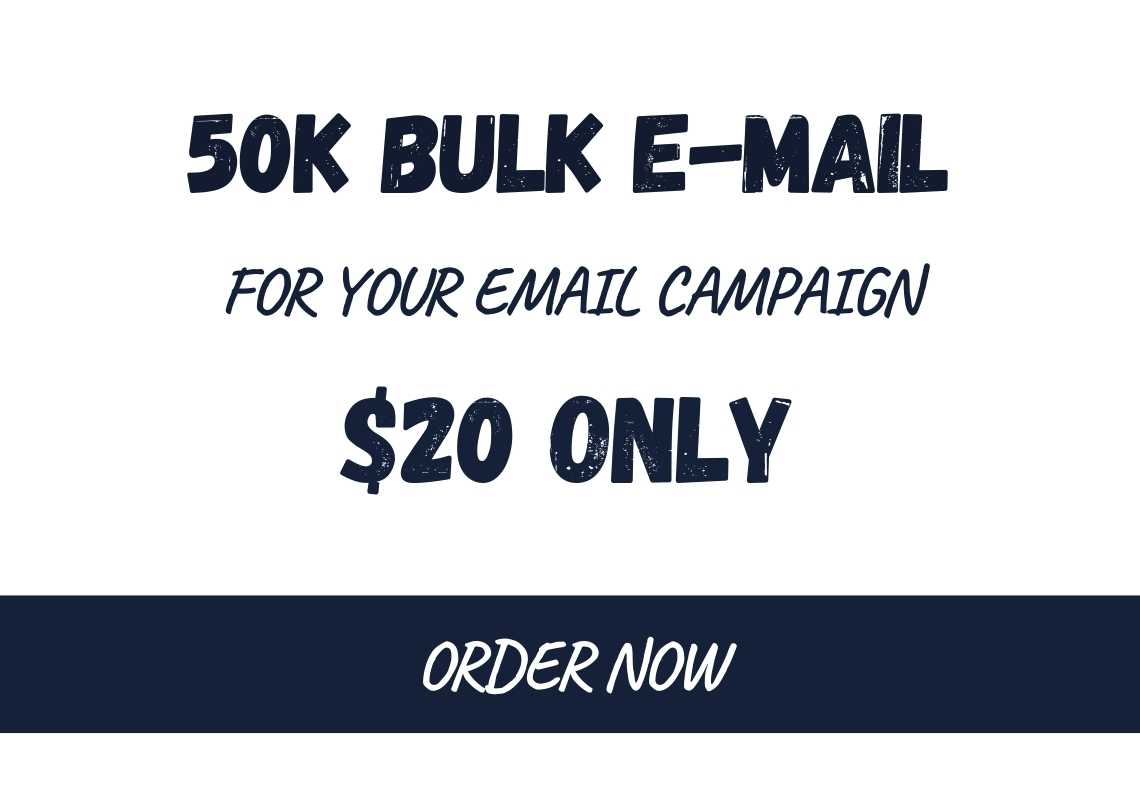 I Will Collect 50K Valid Bulk Email List For Any Niche