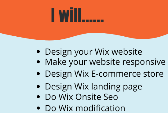 I will design and redesign wix website and landing page